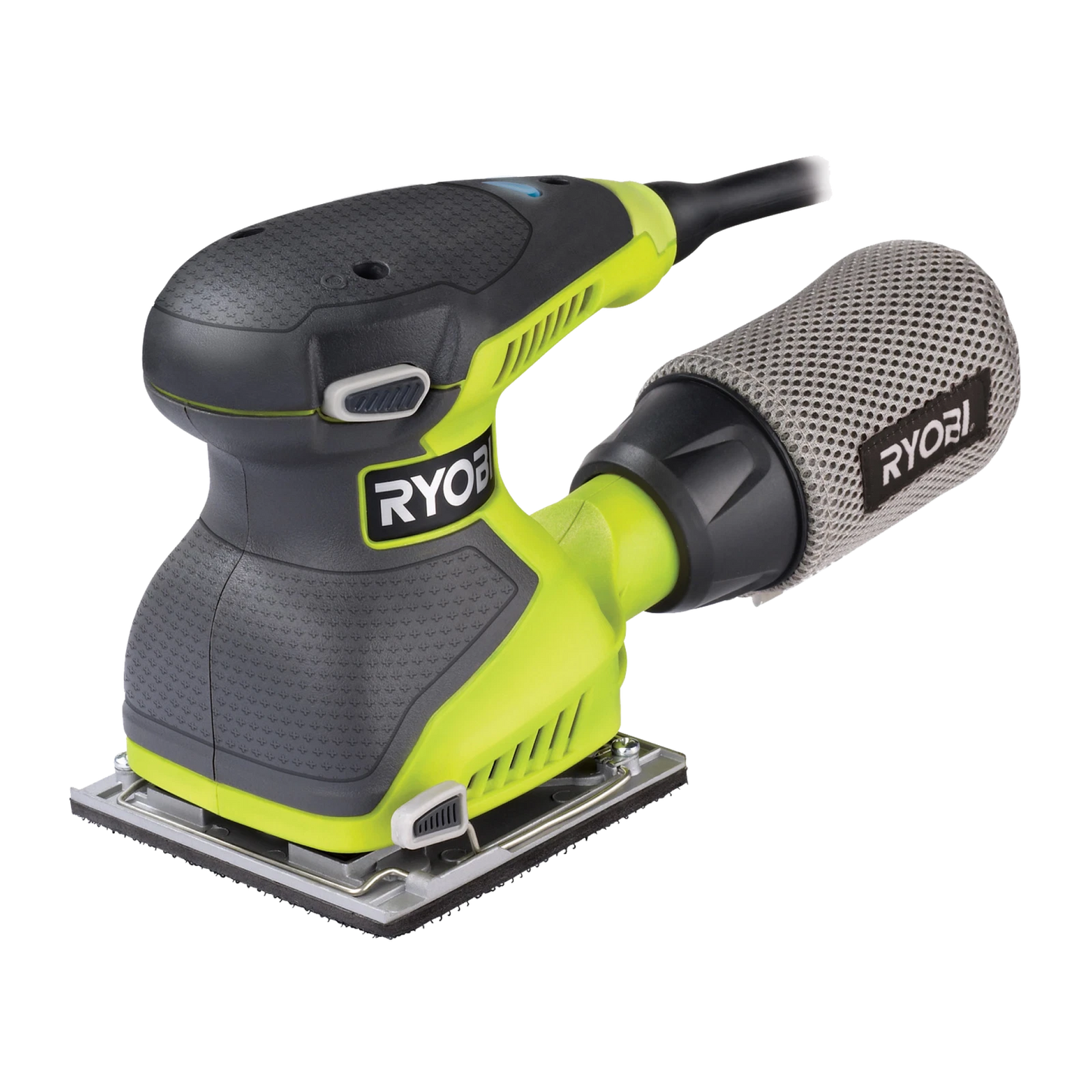 Ryobi 240W 1/4 Sheet Sander with DustTech, Quick Fix Pad, 14,000 RPM