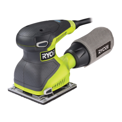 Ryobi 240W 1/4 Sheet Sander with DustTech, Quick Fix Pad, 14,000 RPM