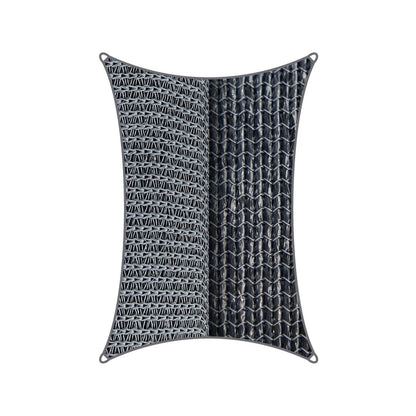 Coolaroo Rectangle Shade Sail 5m x 3m Black Slate, 95% UV Block, Cancer Council Endorsed