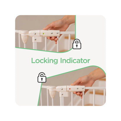 Perma Child Safety 3-in-1 Playpen Barrier, 73CM-370CM, One-Handed Operation, Two-Way Control