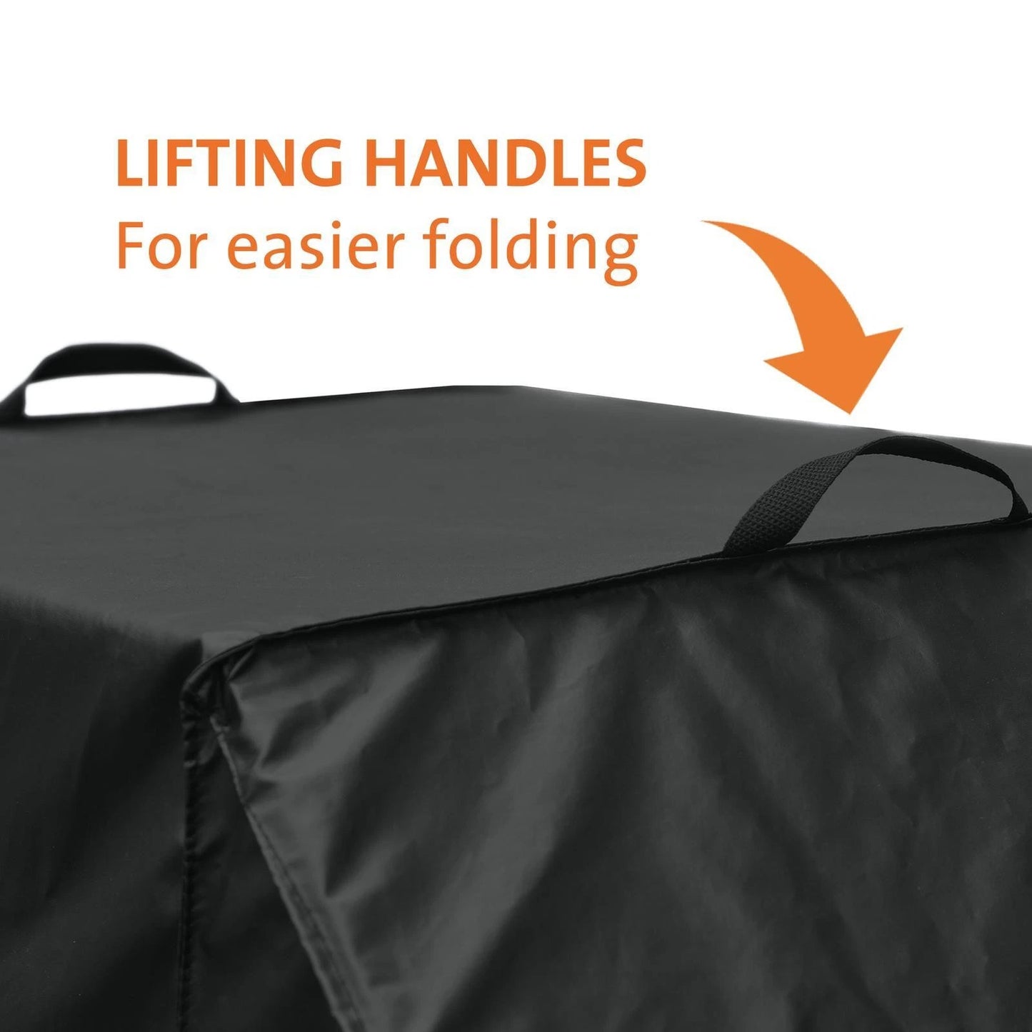 Jumbuck Black 6 Burner Hooded BBQ Cover, UV & Water Resistant, 175x65x100 cm