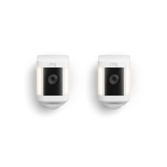 Ring Spotlight Cam Plus Battery 2 Pack - HD Video, Motion Detection, Colour Night Vision