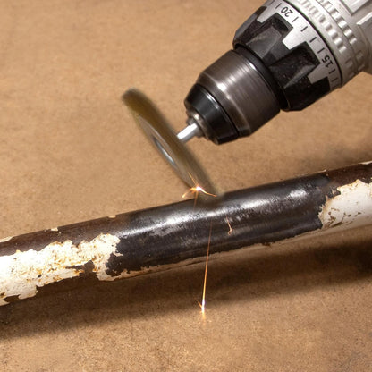 Josco 75mm Wheel Wire Brush, Rust & Paint Removal, Brass-Coated Steel, Drill Compatible