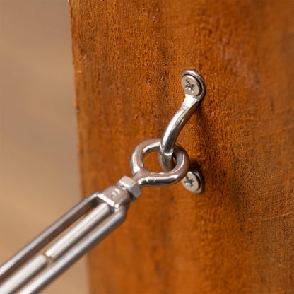 Taskmaster 5mm 316 Stainless Steel Hook/Eye Balustrade Kit for Marine & Timber Use