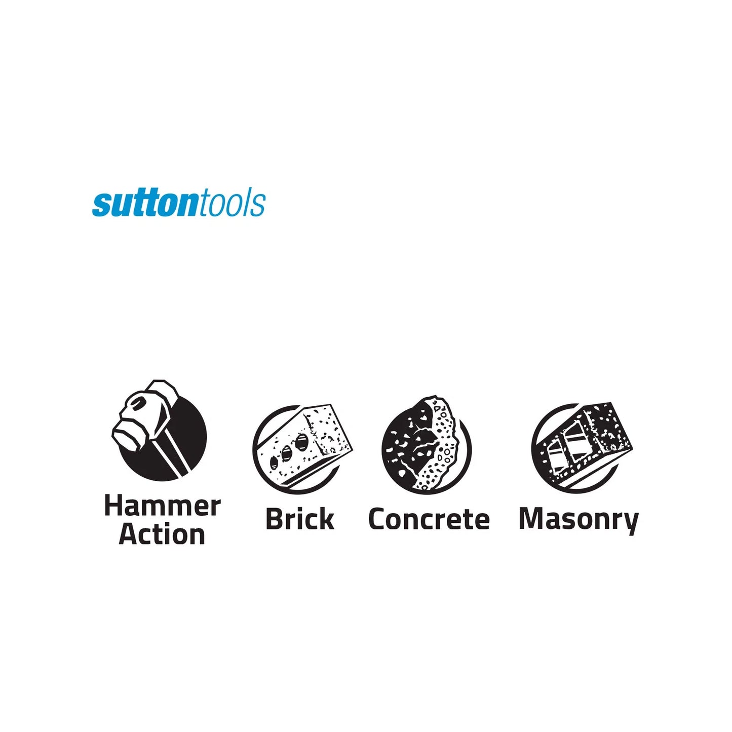 Sutton Tools 6x100mm TCT Masonry Drill Bit, Carbide Tip, Parallel Shank, Durable Construction