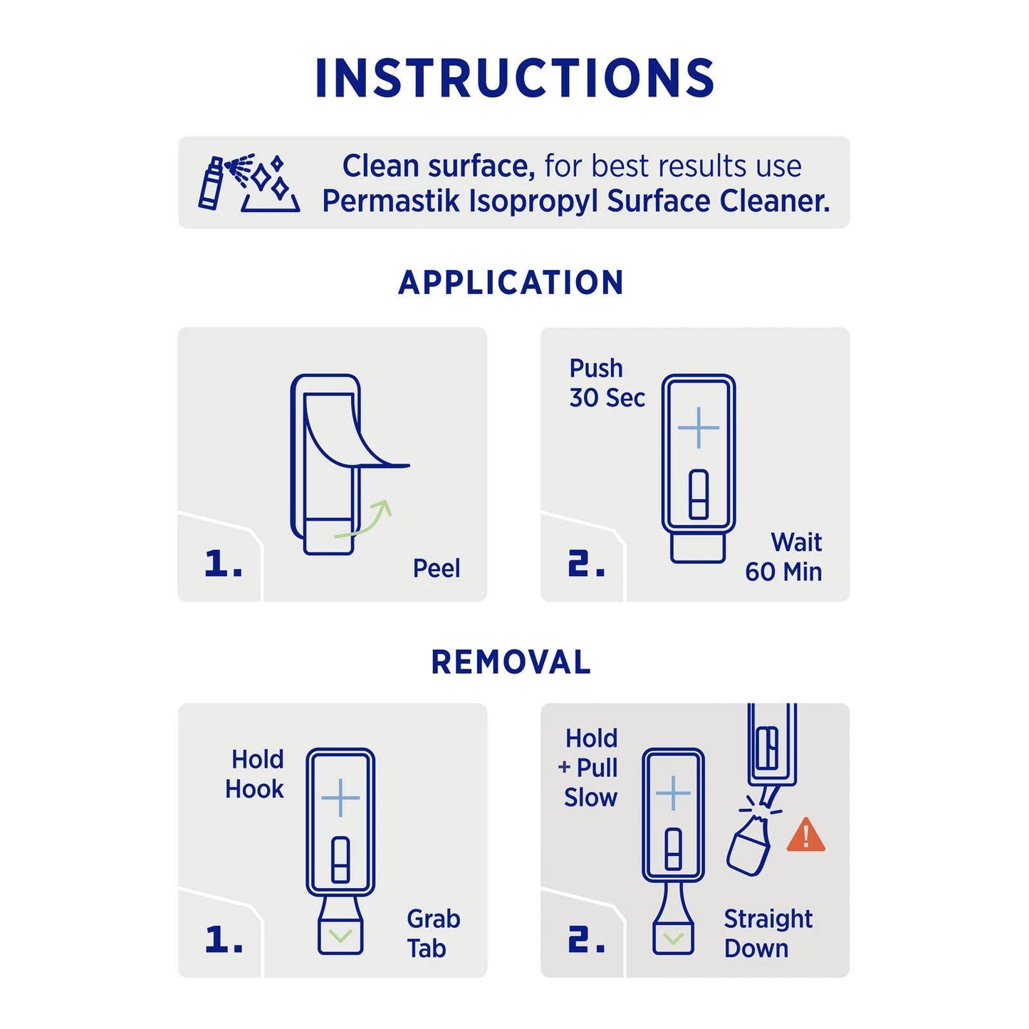 Permastik Small Picture Hooks 9 Pcs, Holds 750g, Damage-Free, Self-Adhesive, Easy Install