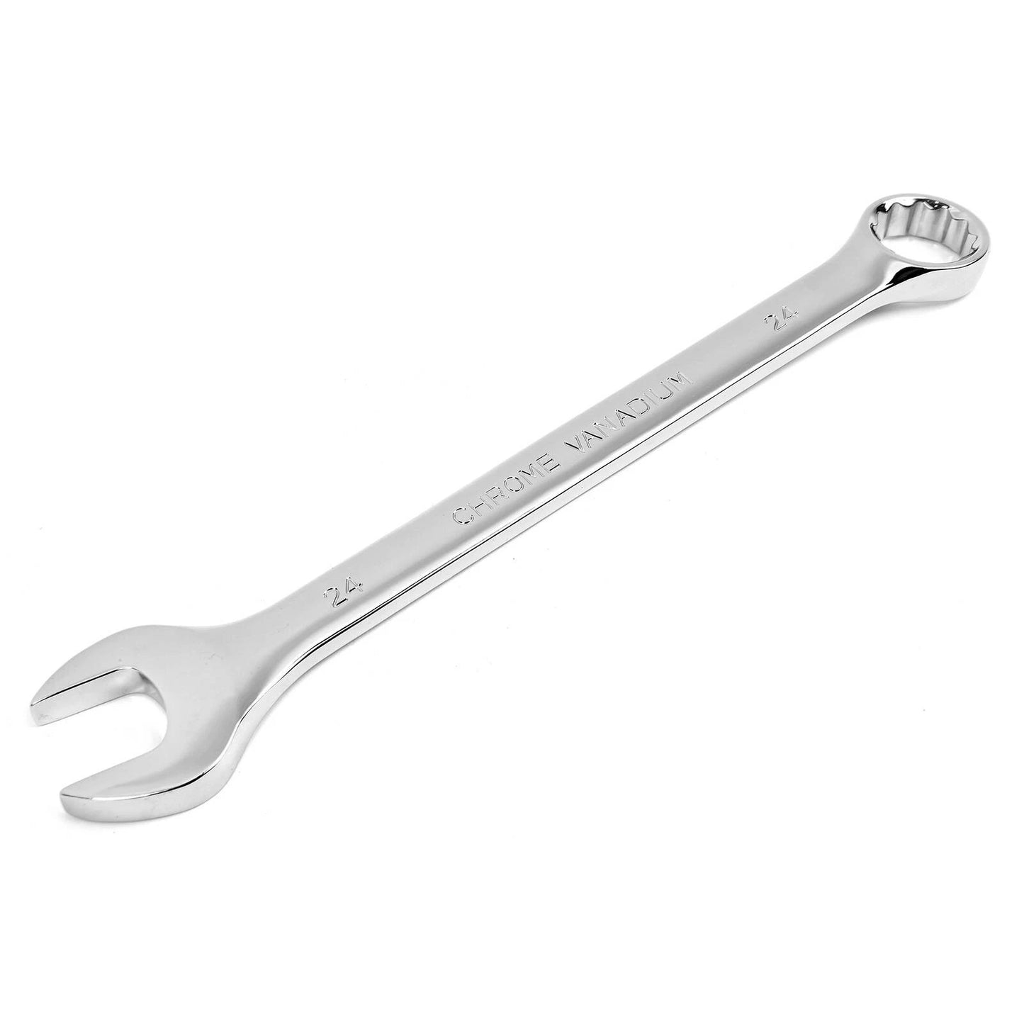 Trojan 24mm Combination Spanner, Chrome Vanadium, 12 Point Ring, Lifetime Warranty