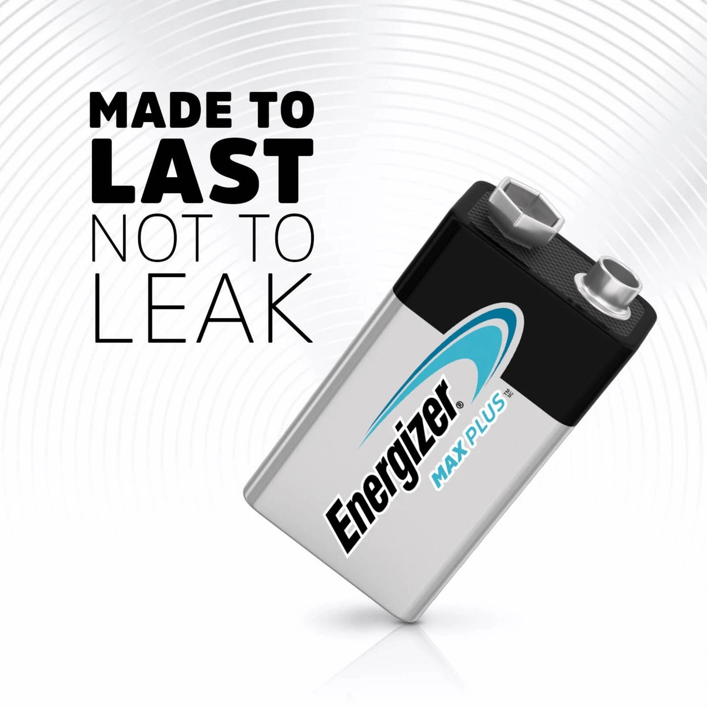 Energizer 9V Max Plus Batteries 3-Pack, Long-Lasting Alkaline for Smoke Alarms & Electronics