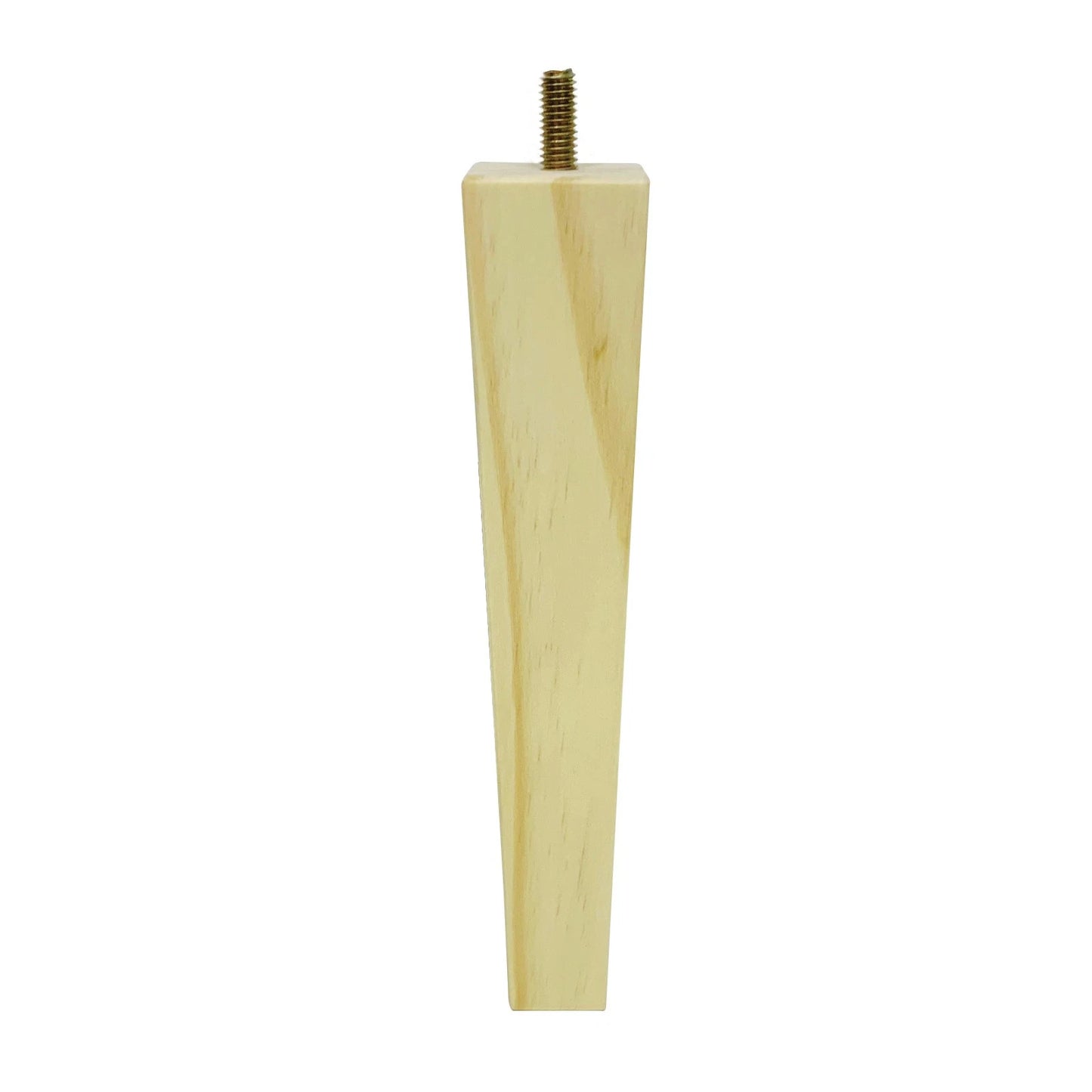 Adoored 230mm Pine Square Tapered Furniture Leg, Natural Wood, Easy Install, Modern Design