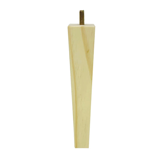 Adoored 230mm Pine Square Tapered Furniture Leg, Natural Wood, Easy Install, Modern Design