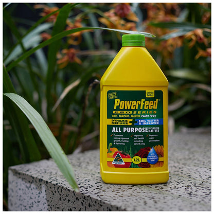 PowerFeed 1.2L Pro Series Liquid Fertiliser with Fish, Seaweed & Compost for All-Purpose Use
