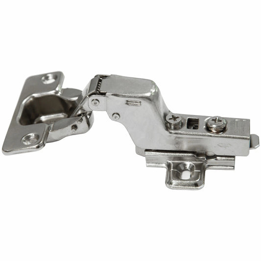 Hafele 105° Inset Clip-On Hinge Pair, Durable Steel, Automatic Closing, 3D Adjustment