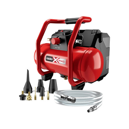 Ozito PXC Cordless 6L Oil-Free Air Compressor 2x18V, Portable, 90L/min Airflow