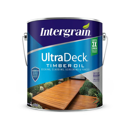 Intergrain 4L Spotted Gum UltraDeck Timber Decking Oil, Water-Based, UV Resistant