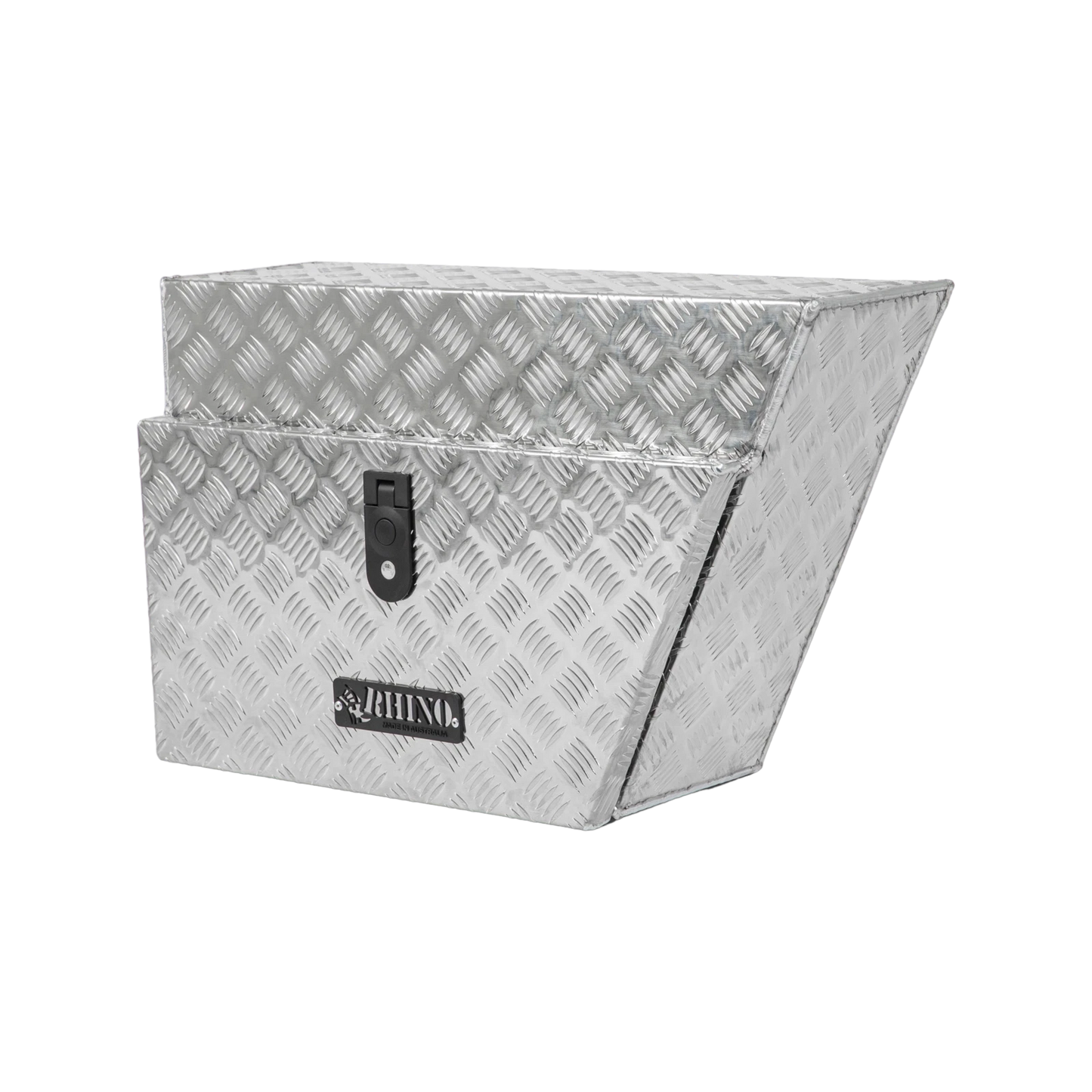 Rhino Aluminium Checkerplate Undertray Toolbox 700x430x250 Right Hand Lockable