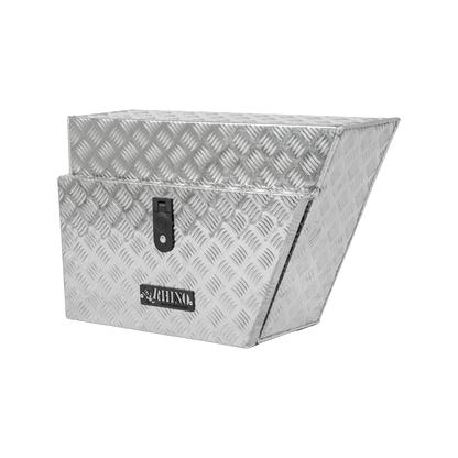 Rhino Aluminium Checkerplate Undertray Toolbox 700x430x250 Right Hand Lockable