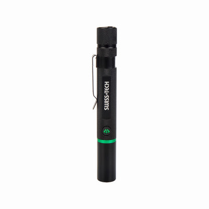SWISS+TECH Rechargeable Pen Light 100lm, Aluminum, Multiple Modes, Water & Impact Resistant