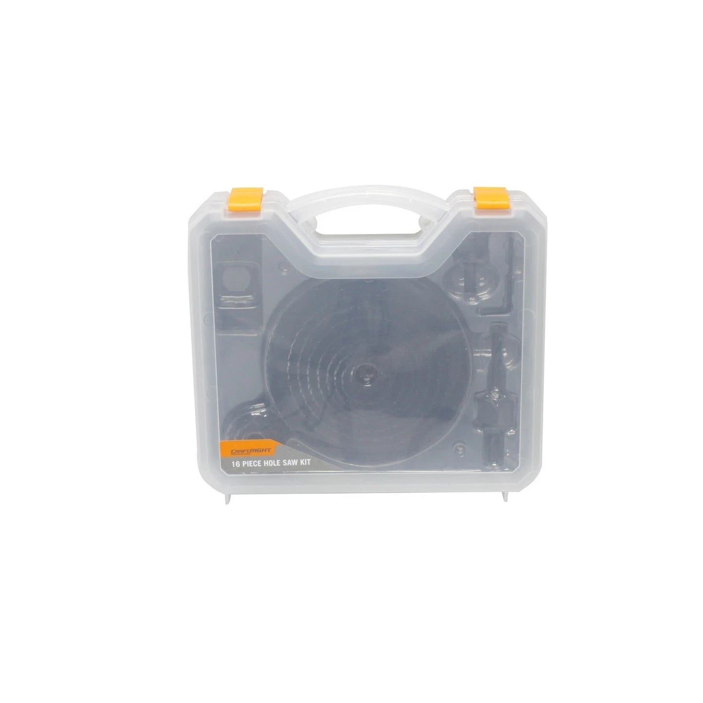 Craftright 16 Piece Carbon Steel Holesaw Set, 12 Sizes, 25mm Depth, Wood & Plastic Cutting