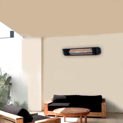 Arlec 2400W Black Infrared Heater, Multiple Settings, IP65, Remote Control