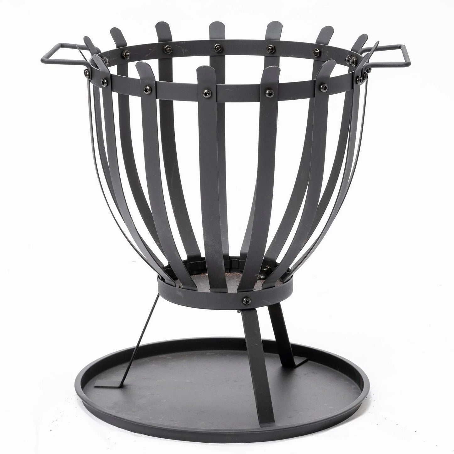 Jumbuck Black Brazier - Easy Assembly, Ash Catcher, Compact Outdoor Cooking