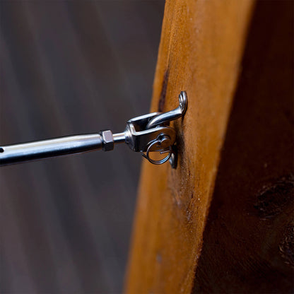 Taskmaster 5mm 316 Stainless Steel Marine Grade Wire Eye Strap - 24 Pack