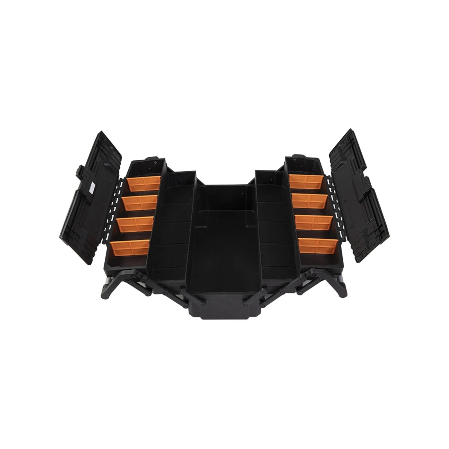 Durable 466x224x210mm Tool Box with Customizable Compartments & Secure Locking