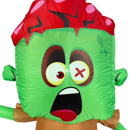 Galah 1.2M Halloween Zombie Inflatable with LED Lights for Indoor/Outdoor Use