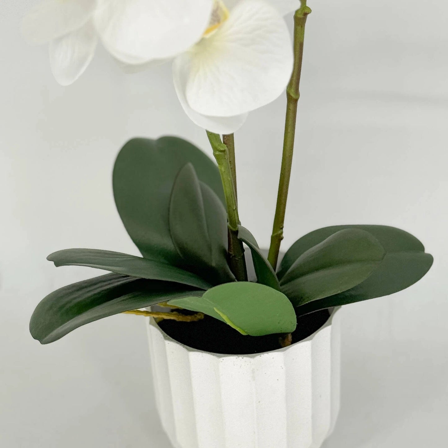UN-REAL 65cm White Orchid Artificial Plant - Elegant, Maintenance-Free Decor