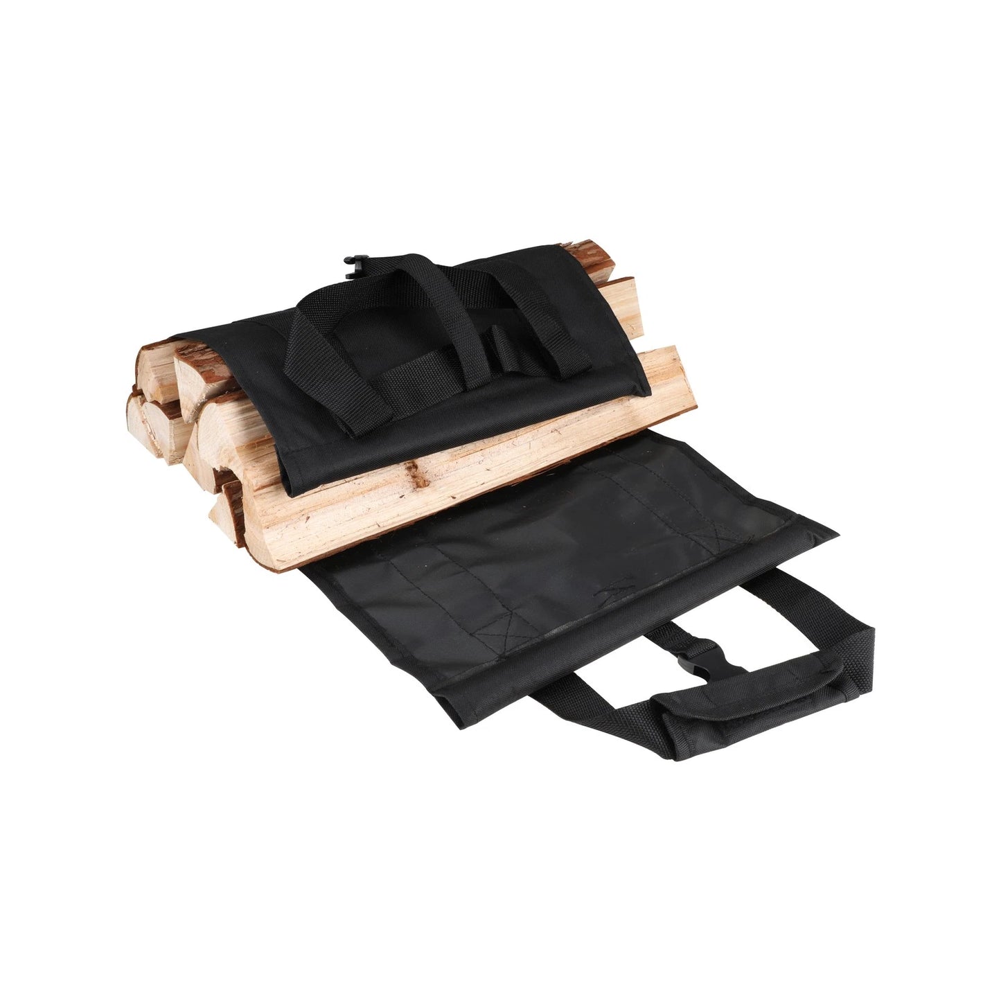 Jumbuck Black Log Carrier Bag 73x33cm, Heavy Duty, Waterproof, 30kg Capacity