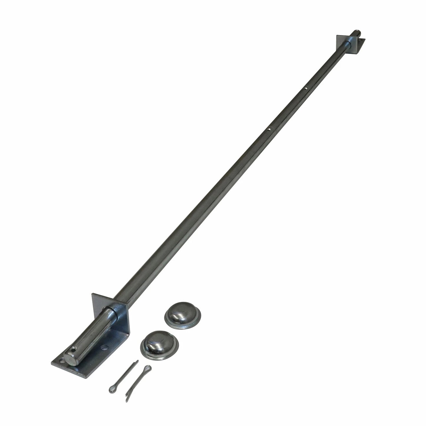 Move It Adjustable 450-600mm 3/8" Steel Axle with Cap for Trolleys & Carts