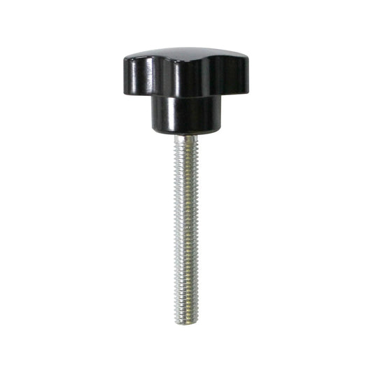 Richmond M8 x 60mm Hand Bolt, Black Bakelite Head, Zinc-Plated Thread, Easy Manual Operation