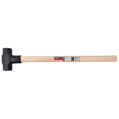 Trojan 8lb Timber Sledge Hammer, Carbon Steel Head, Hickory Handle, Lifetime Warranty