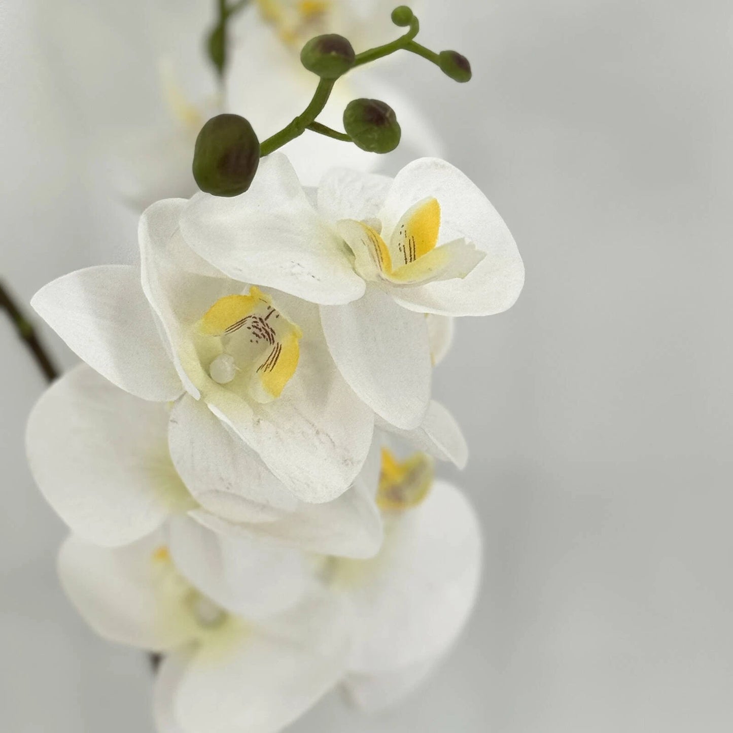 UN-REAL 65cm White Orchid Artificial Plant - Elegant, Maintenance-Free Decor