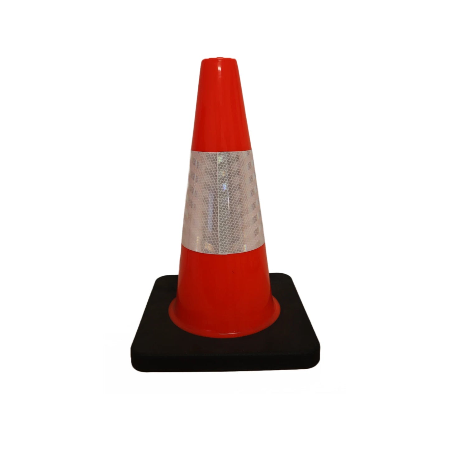 Syneco 450mm Safety Cone with Reflective Tape, UV Stabilised, Fluorescent Orange