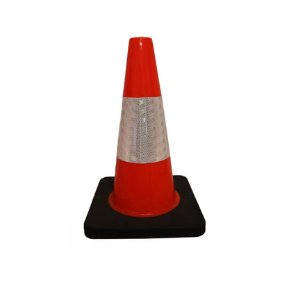 Syneco 450mm Safety Cone with Reflective Tape, UV Stabilised, Fluorescent Orange