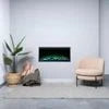 Scandia Aurora 36" Electric Fire, Smart Home Integration, Customizable Flame, Wall Mountable