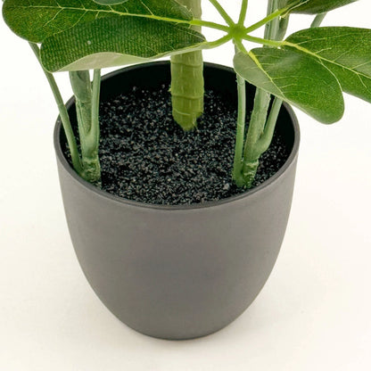 UN-REAL 52cm Artificial Umbrella Tree - Realistic, Maintenance-Free Indoor Decor