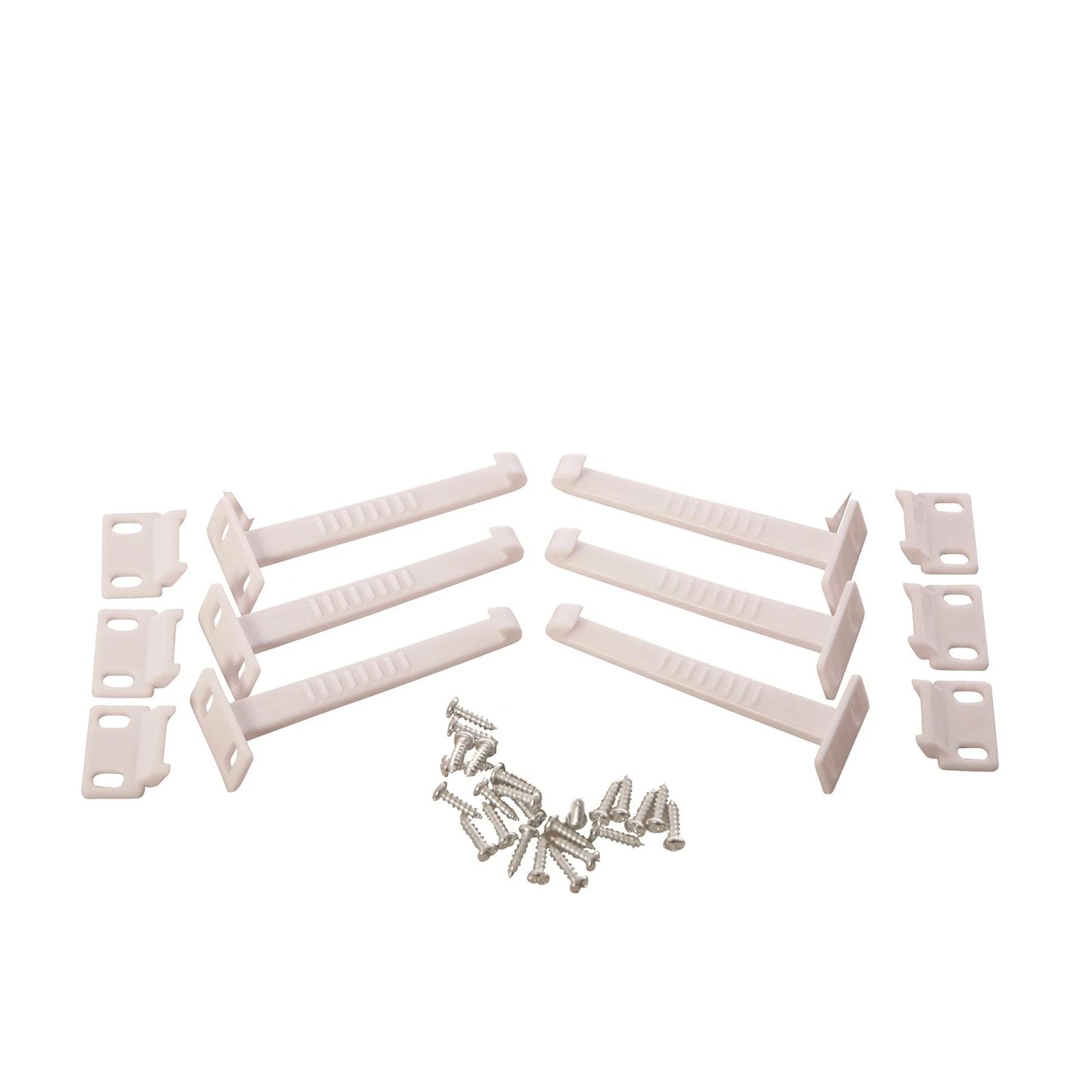 Dreambaby Child Safety Catches 6 Pcs - Easy Install, Sleek Design, White