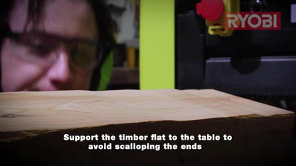 Ryobi 1500W Planer Thicknesser, 9000 RPM, 318mm Capacity, Dual Blade, Anti-Kickback Guard