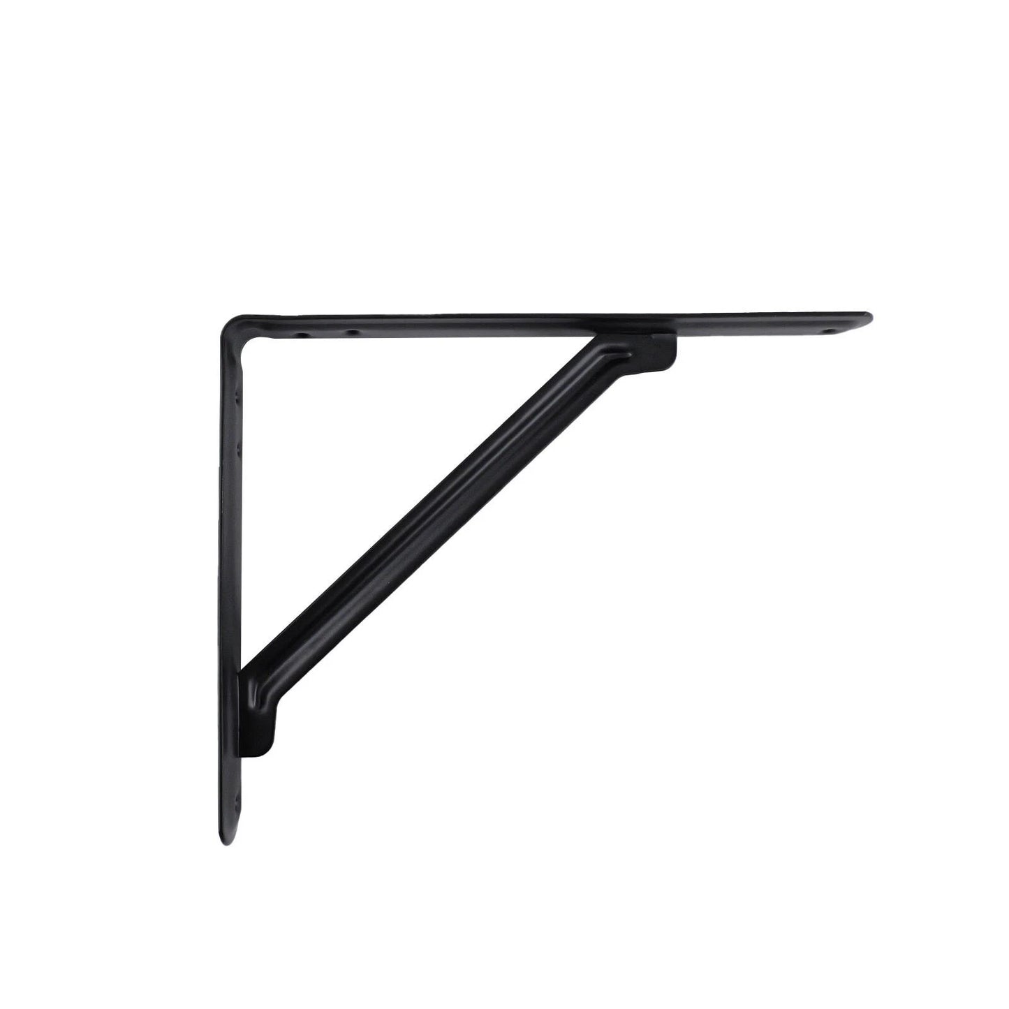 Carinya Black Light Stayed Bracket 250x200mm, Powder Coated Steel, 75kg Load Capacity