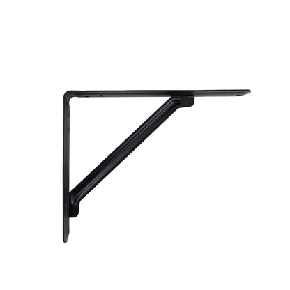 Carinya Black Light Stayed Bracket 250x200mm, Powder Coated Steel, 75kg Load Capacity