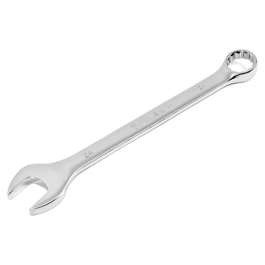 Trojan 24mm Combination Spanner, Chrome Vanadium, 12 Point Ring, Lifetime Warranty