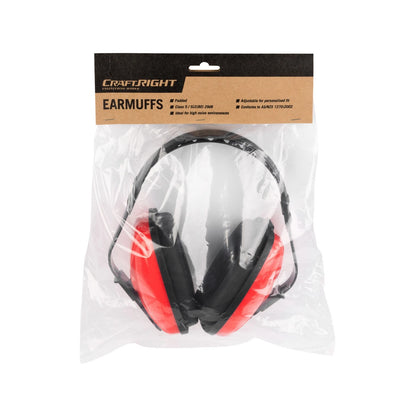 Craftright Ear Muffs Class 5, 29dB Noise Reduction, Adjustable Fit, AS/NZS 1270:2002 Compliant