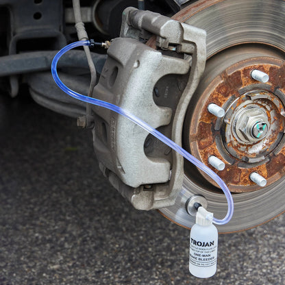 Trojan One Person Brake Bleeder Kit with Magnet & Lifetime Warranty for Easy DIY Maintenance