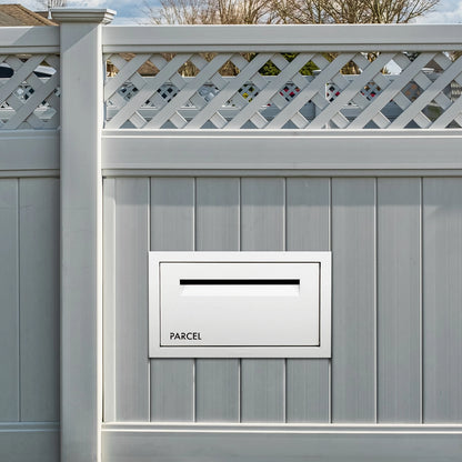 Sandleford 86cm White Matte Parcel Letterbox, Weather Resistant, Secure Locking
