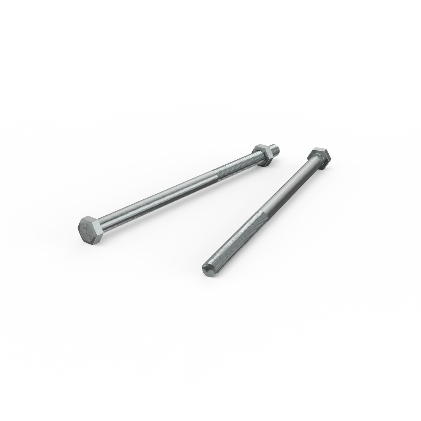 ZENITH M10 x 200mm Zinc Plated Hex Head Bolts & Nuts, AS 1111/1112 Compliant