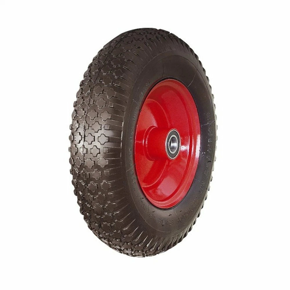 Sherlock Wheelbarrow Wheel 16x4.8” Pneumatic, Steel Rim, Sealed Bearings