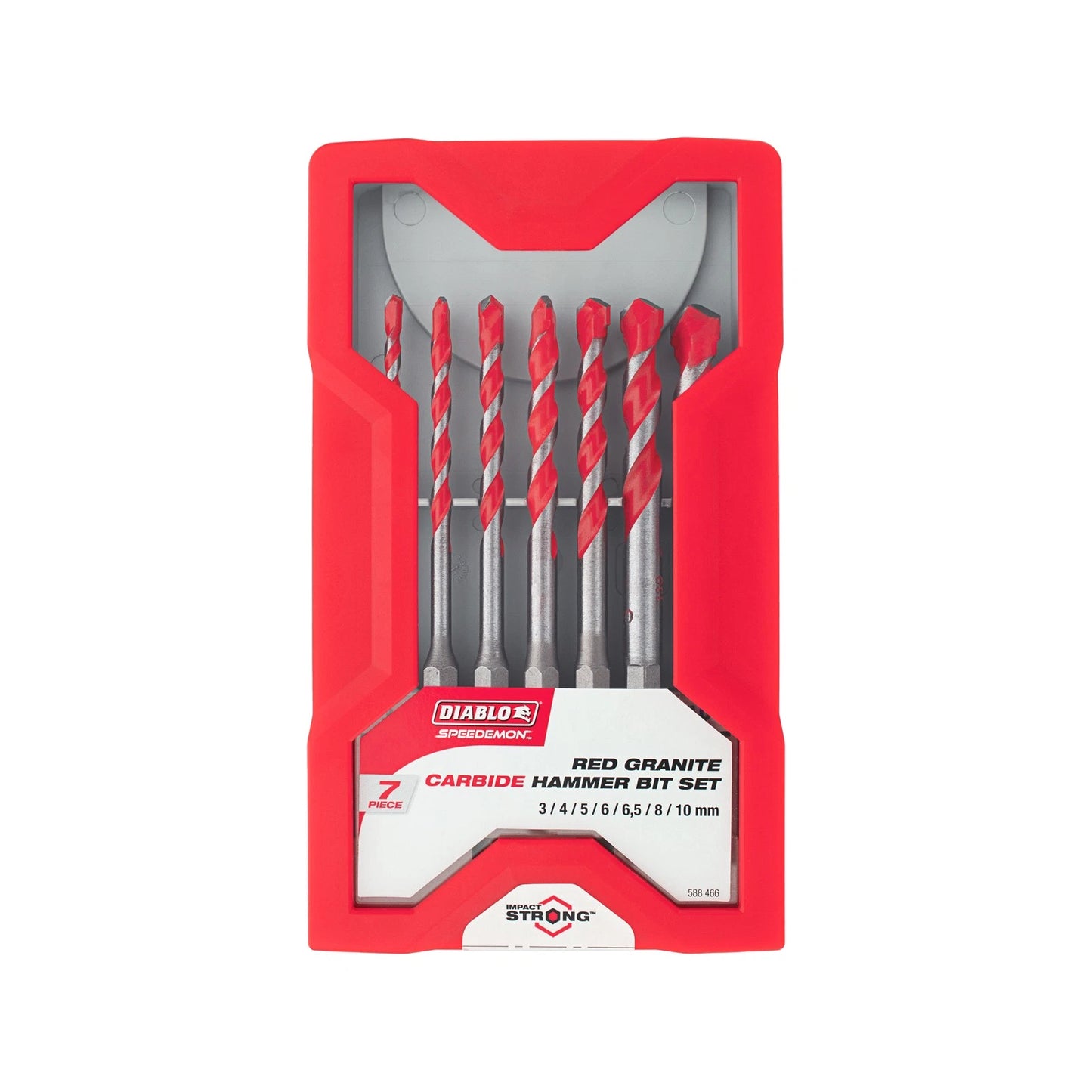 Diablo Speedemon 7pc Granite Drill Bit Set - Carbide Tip, Impact Strong, Optimised Flute