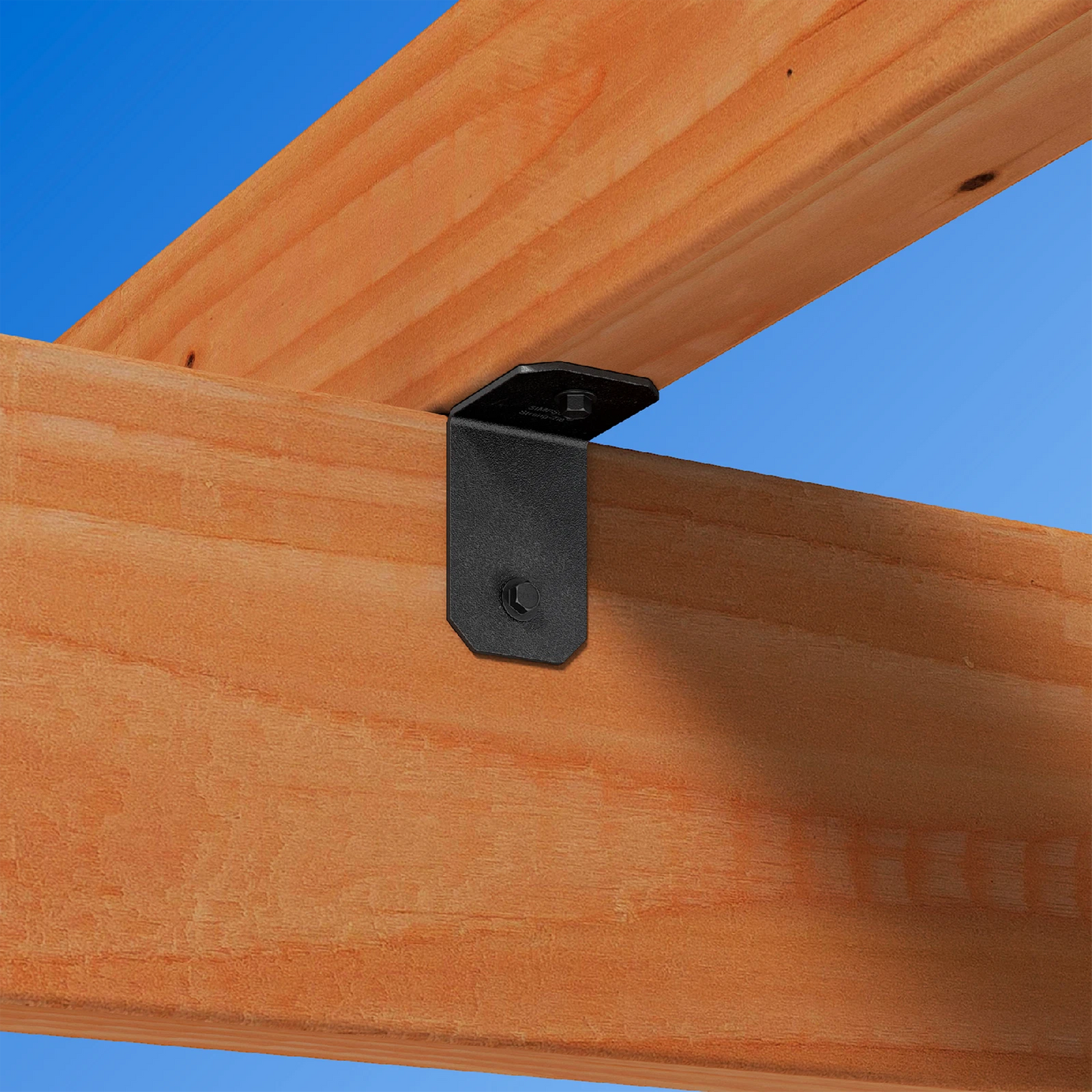 Simpson Strong-Tie Black Outdoor Angle Bracket 50x40x35mm, Corrosion Resistant, Matte Finish