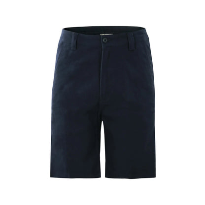 Craftright Navy Oxford Trim Cargo Shorts Size 82 with Zip Fly & Reinforced Pockets